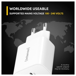 Intenso Power Adapter W20C. Weiß Anschluss: 1x USB-C. Output: max. 20 Watt — Buy in Cyprus with Fast Delivery