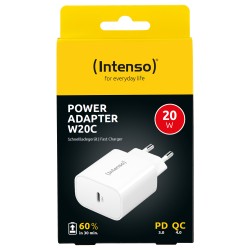 Intenso Power Adapter W20C. Weiß Anschluss: 1x USB-C. Output: max. 20 Watt — Buy in Cyprus with Fast Delivery