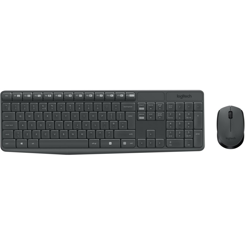 Buy Logitech MK235 Wireless Keyboard and Mouse Combo - Grey - Full-size, 2.4 GHz... in Cyprus, Nicosia, Limassol, Larnaka, Pafos