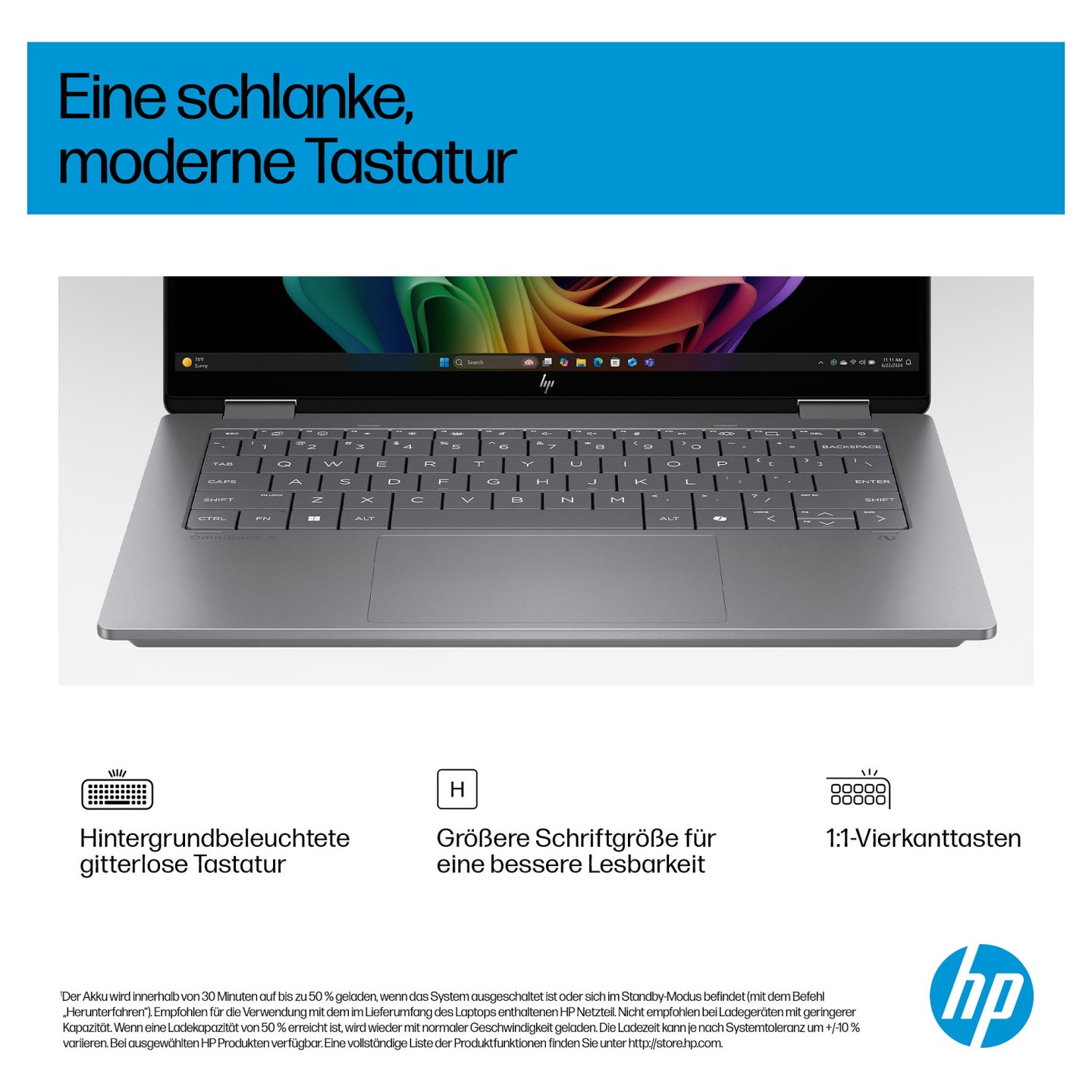 HP OmniBook X Flip 14-fm0056ng Intel® CoreTM Ultra 5 226V Next Gen AI Notebook 35.6 cm (14'')