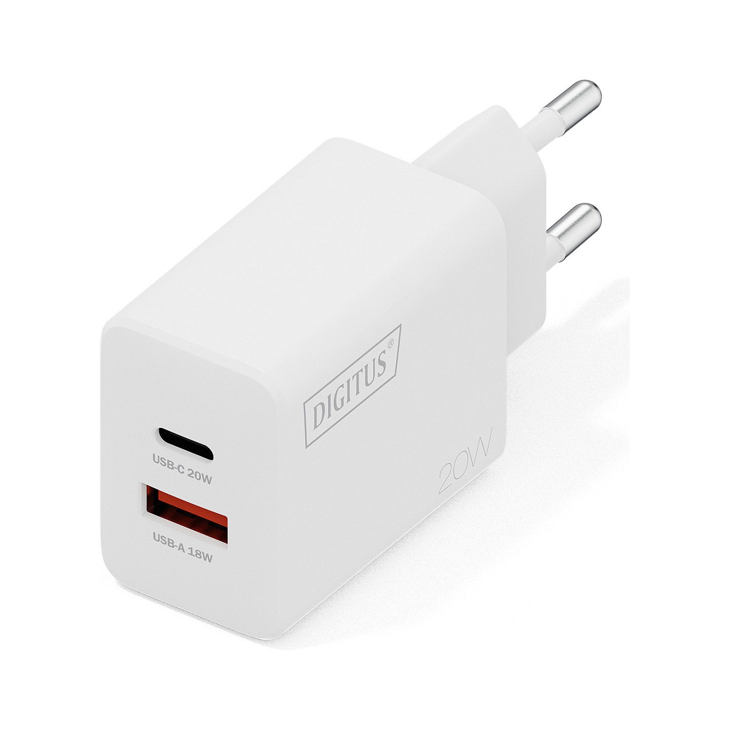 DIGITUS USB Charger 20W. 1x USB-C. 1x USB-A — Buy in Cyprus with Fast Delivery