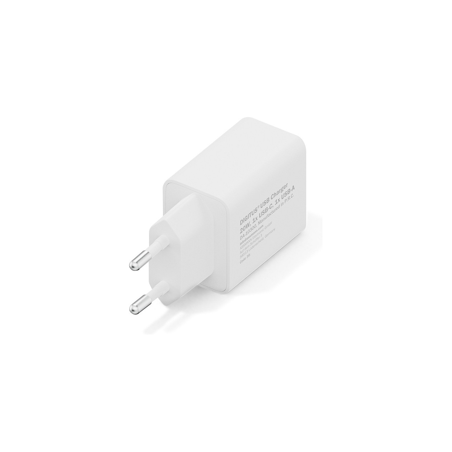 DIGITUS USB Charger 20W. 1x USB-C. 1x USB-A — Buy in Cyprus with Fast Delivery