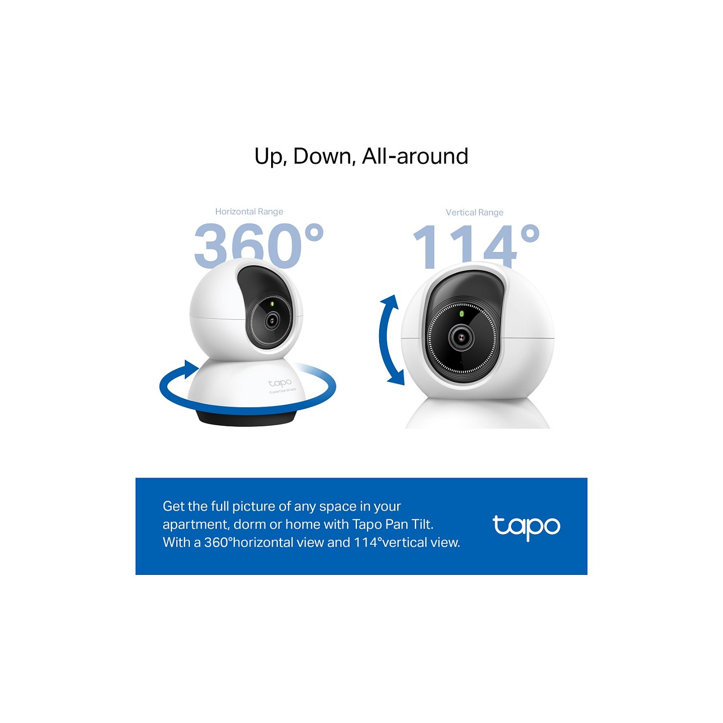 TP-Link Tapo TC72 Pan Tilt AI Home Security Wi-Fi Camera — Buy in Cyprus with Fast Delivery