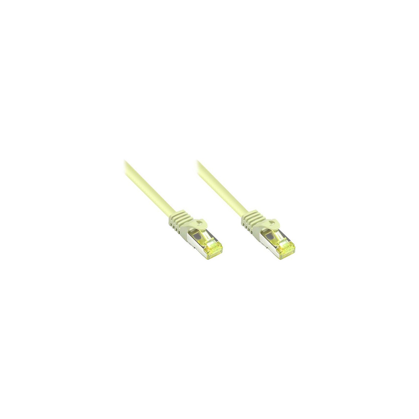 GoodConnections RJ45 Patchkabel mit Cat. 7 Rohkabel und Rastnasenschutz (). S FTP. PiMF. halogenfrei. 500MHz. OFC. gr...