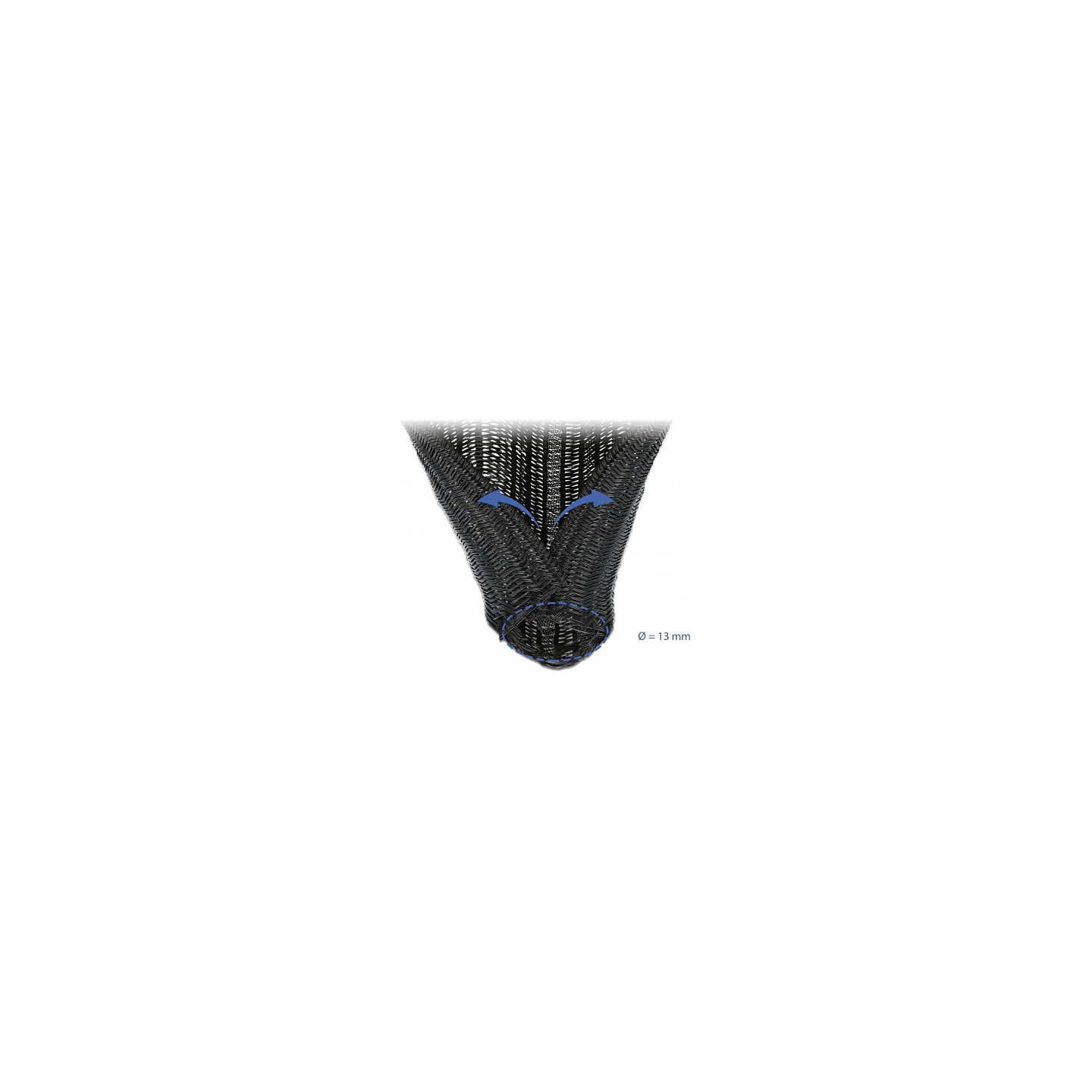 Geflechtschlauch selbstschließend 10 m x 13 mm schwarz — Buy in Cyprus with Fast Delivery