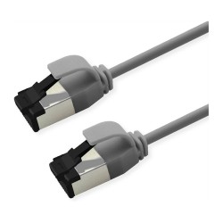 ROLINE S FTP Patchkabel Kat.8.1. Slim. PoE. grau. 5m — Buy in Cyprus with Fast Delivery