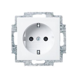 BUSCH JAEGER BJ 20 EUCB-914 SCHUKO Steckdosen-Einsatz alpinweiß Busch-balance SI Steckdosen