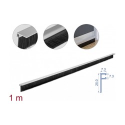 Bürstenstreifen 40 mm mit Alu-Profil gewinkelt - Länge 1 m — Buy in Cyprus with Fast Delivery