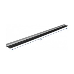Bürstenstreifen 40 mm mit Alu-Profil gewinkelt - Länge 1 m — Buy in Cyprus with Fast Delivery