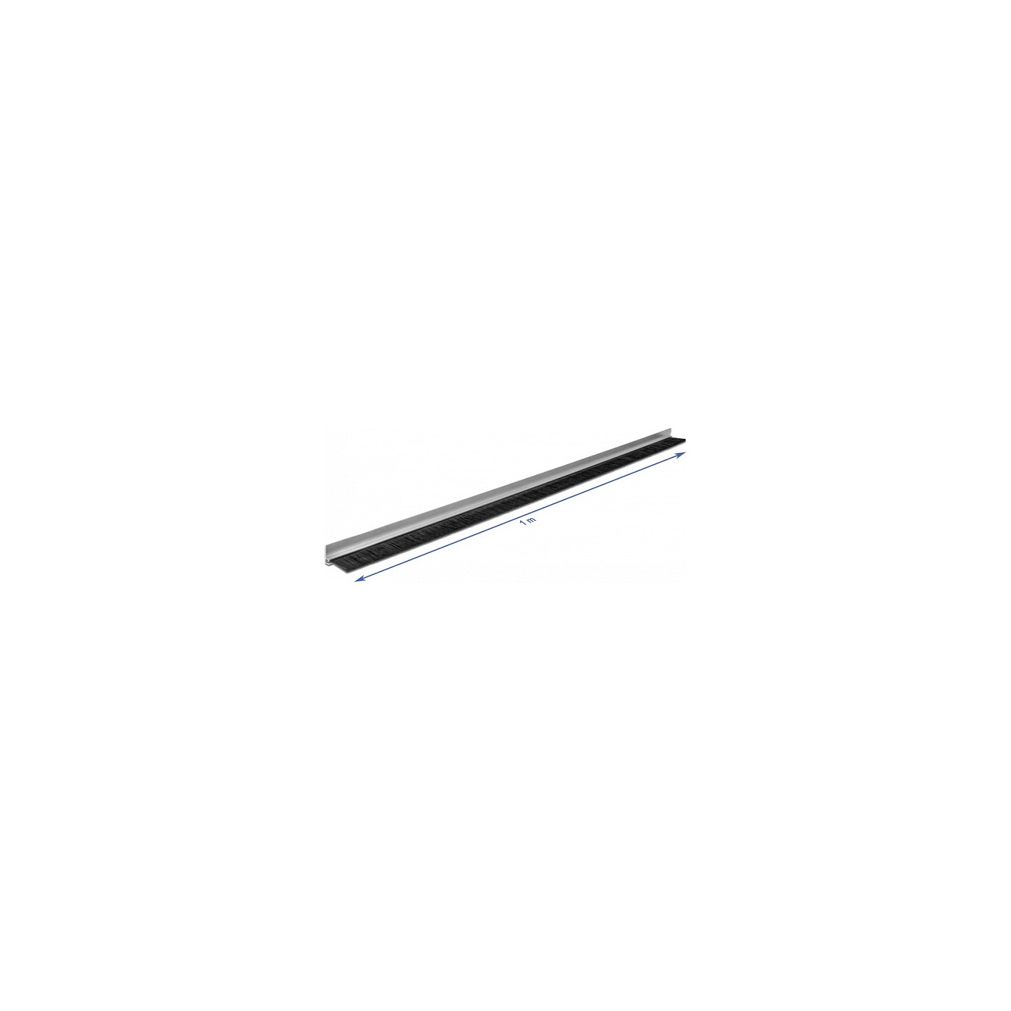 Bürstenstreifen 40 mm mit Alu-Profil gewinkelt - Länge 1 m — Buy in Cyprus with Fast Delivery