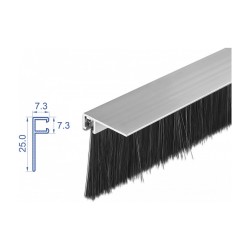 Bürstenstreifen 40 mm mit Alu-Profil gewinkelt - Länge 1 m — Buy in Cyprus with Fast Delivery