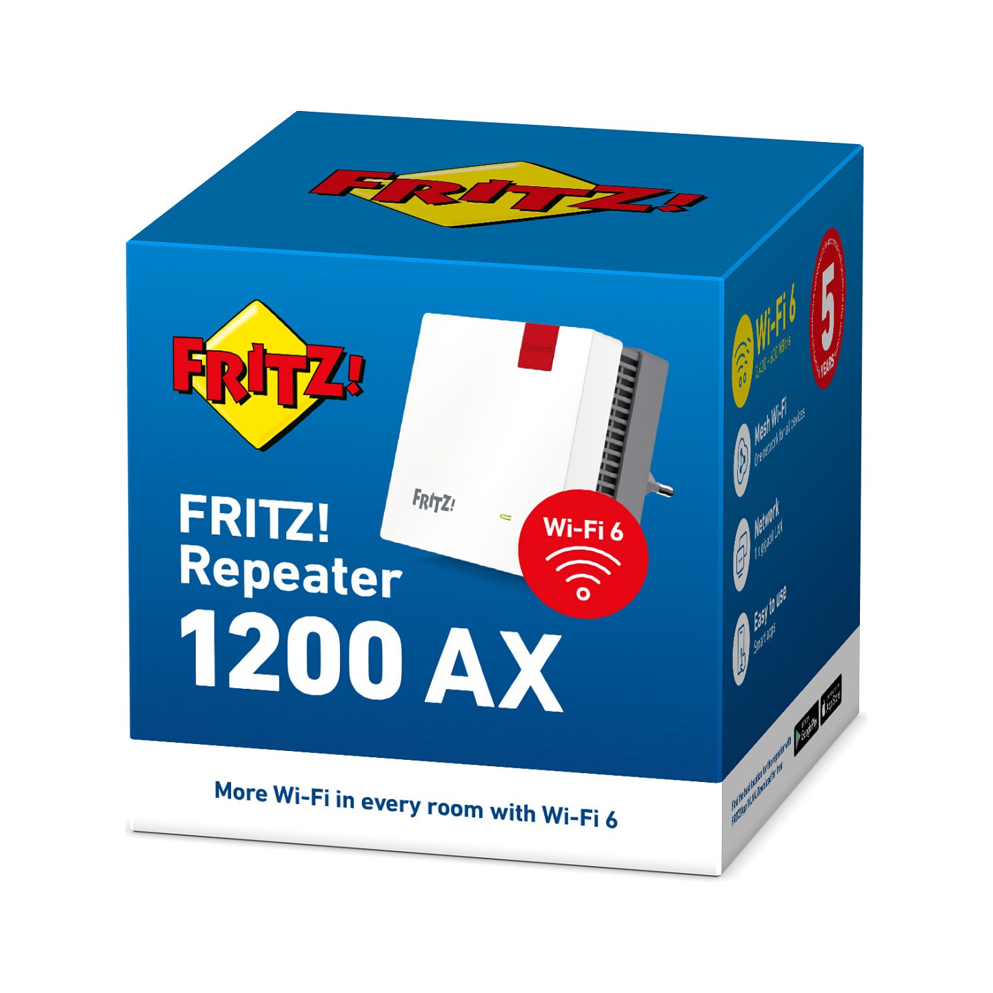 FRITZ! AVM FRITZ! Repeater 1200 AX - Wi-Fi-Range-Extender — Buy in Cyprus with Fast Delivery