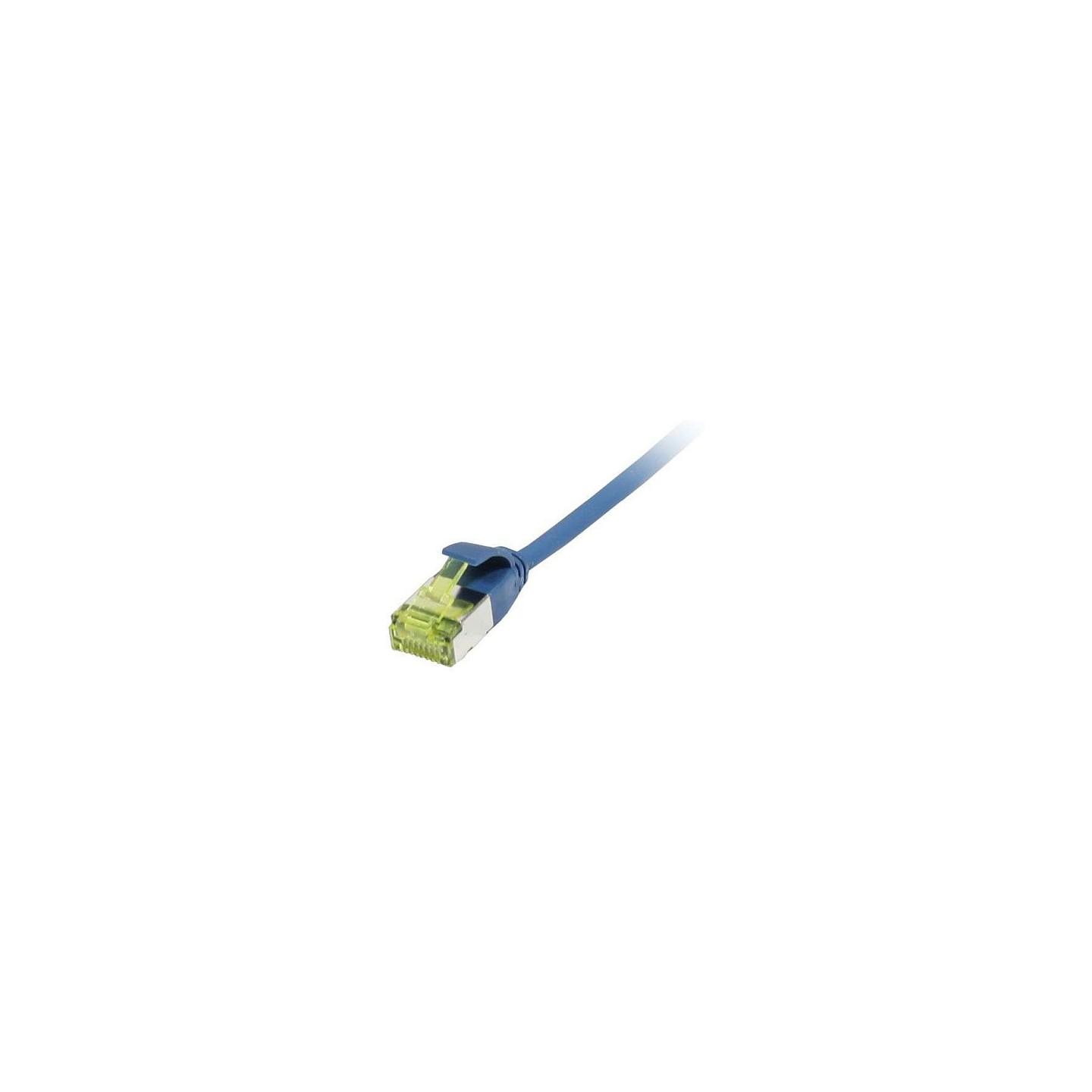 Synergy21 Patchkabel RJ45. CAT6A 500Mhz. 2m. blau. U FTP. slimline rund d3.8mm. TPE LSZH(Superflex). AWG32. mit CAT7...