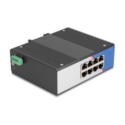 Industrie Gigabit Ethernet Switch 8 Port RJ45 für Hutschiene — Buy in Cyprus with Fast Delivery