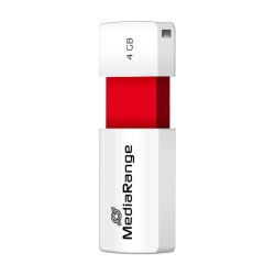 STICK MediaRange USB-Stick 4GB USB 2.0 Slider red — Buy in Cyprus with Fast Delivery