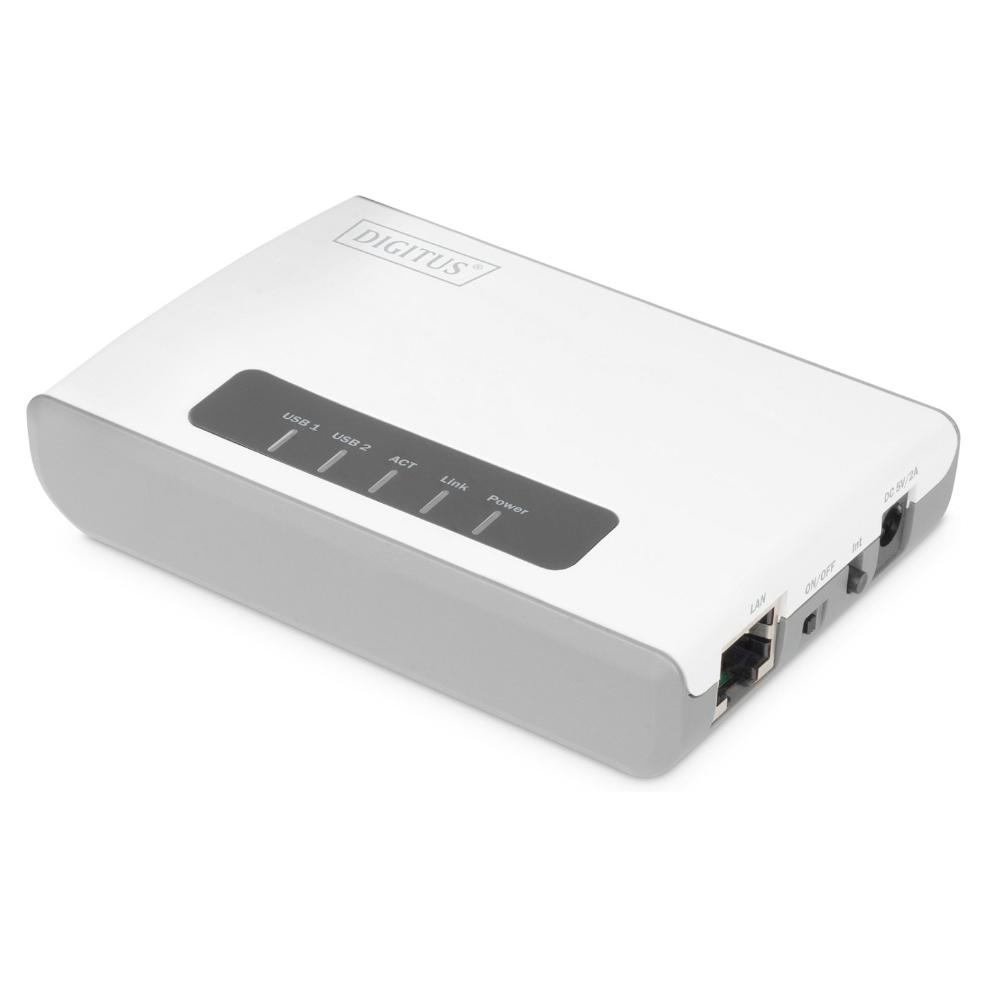 DIGITUS 2-Port USB2.0 Wireless Multif. Netw.Server.300Mbps — Buy in Cyprus with Fast Delivery