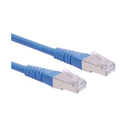 ROLINE Patchkabel Kat.6 Class E S FTP PiMF blau 0.3m — Buy in Cyprus with Fast Delivery