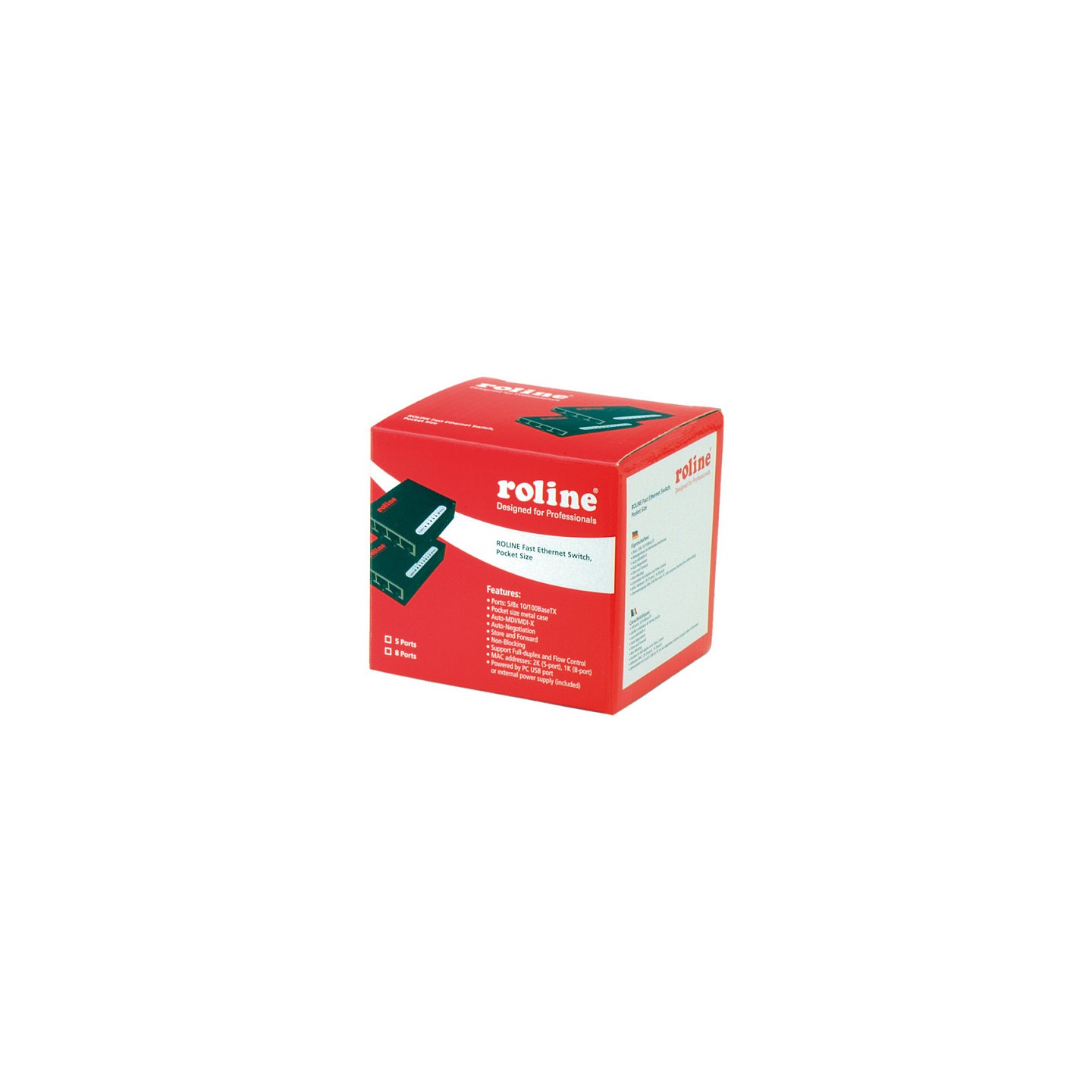 ROLINE Fast Ethernet Switch. Pocket. 5 Ports — Buy in Cyprus with Fast Delivery