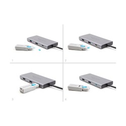 USB Type-CTM Port Blocker Set für USB Type-CTM Buchsen 5 Stück + Verschlusswerkzeug — Buy in Cyprus with Fast Delivery