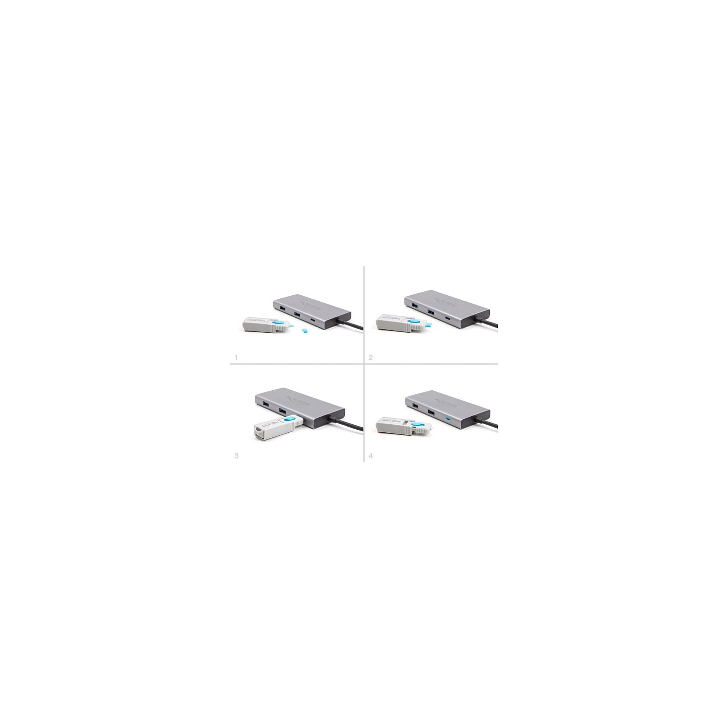 USB Type-CTM Port Blocker Set für USB Type-CTM Buchsen 5 Stück + Verschlusswerkzeug — Buy in Cyprus with Fast Delivery