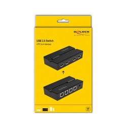 DELOCK USB 2.0 Switch fr 4 PC an 4 Gerte — Buy in Cyprus with Fast Delivery