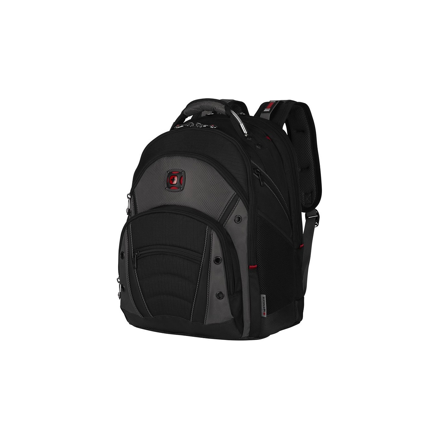 WENGER Synergy Notebook Rucksack fuer 35.8 bis 39.6cm 14.1 bis 15.6Zoll Tablet. Laptop schwarz grau