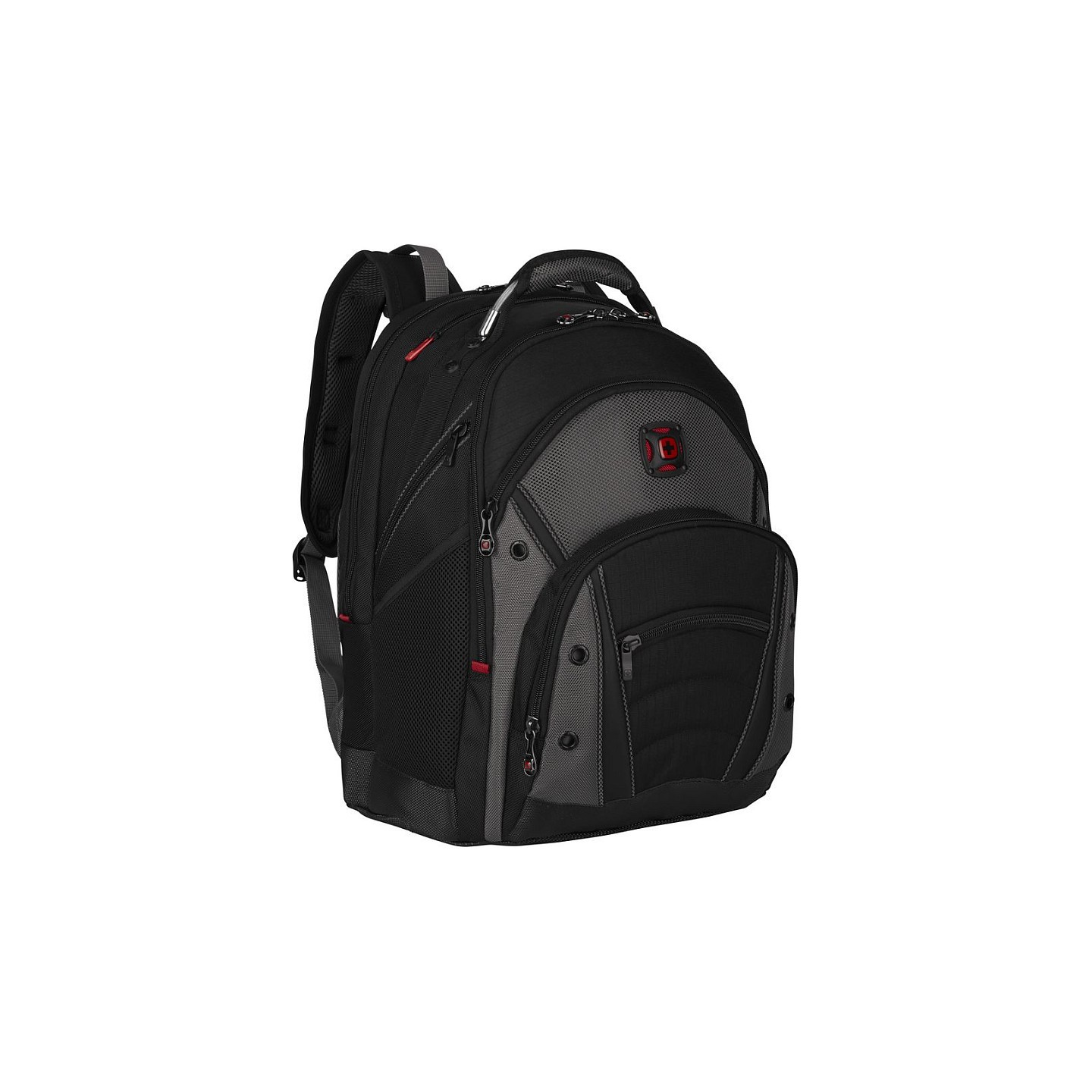 WENGER Synergy Notebook Rucksack fuer 35.8 bis 39.6cm 14.1 bis 15.6Zoll Tablet. Laptop schwarz grau