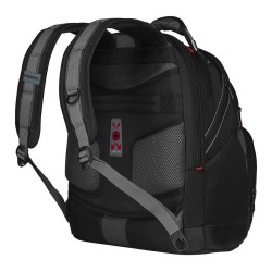 WENGER Synergy Notebook Rucksack fuer 35.8 bis 39.6cm 14.1 bis 15.6Zoll Tablet. Laptop schwarz grau
