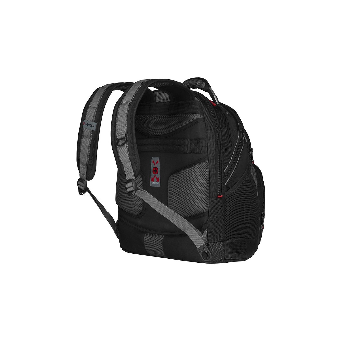 WENGER Synergy Notebook Rucksack fuer 35.8 bis 39.6cm 14.1 bis 15.6Zoll Tablet. Laptop schwarz grau