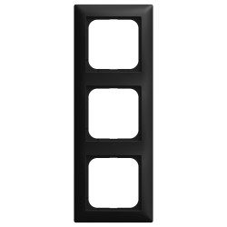 BUSCH JAEGER BJ 1723-915 Abdeckrahmen 3-fach schwarz matt - Busch-balance® SI 2CKA001725A1570