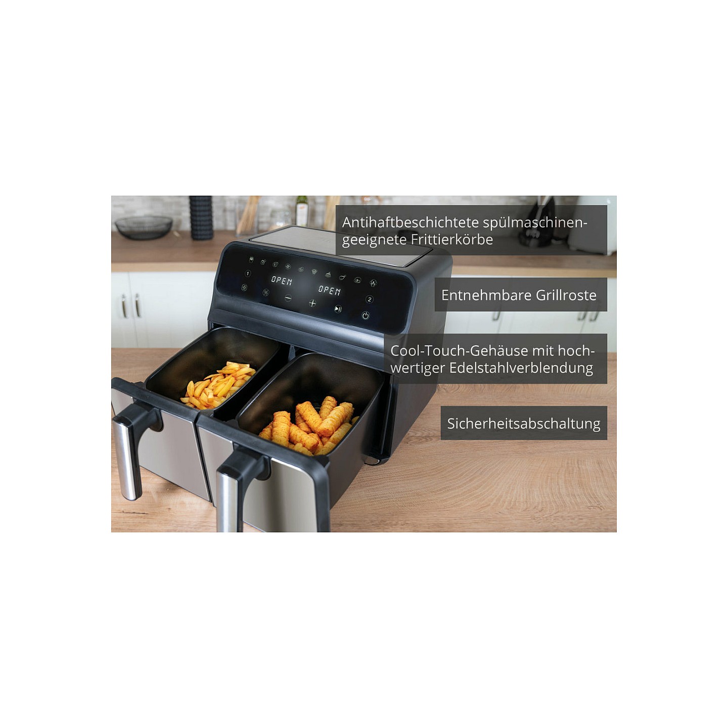 Unold 58685 Heissluftfritteuse Doppelkammer TWIN ZONE — Buy in Cyprus with Fast Delivery