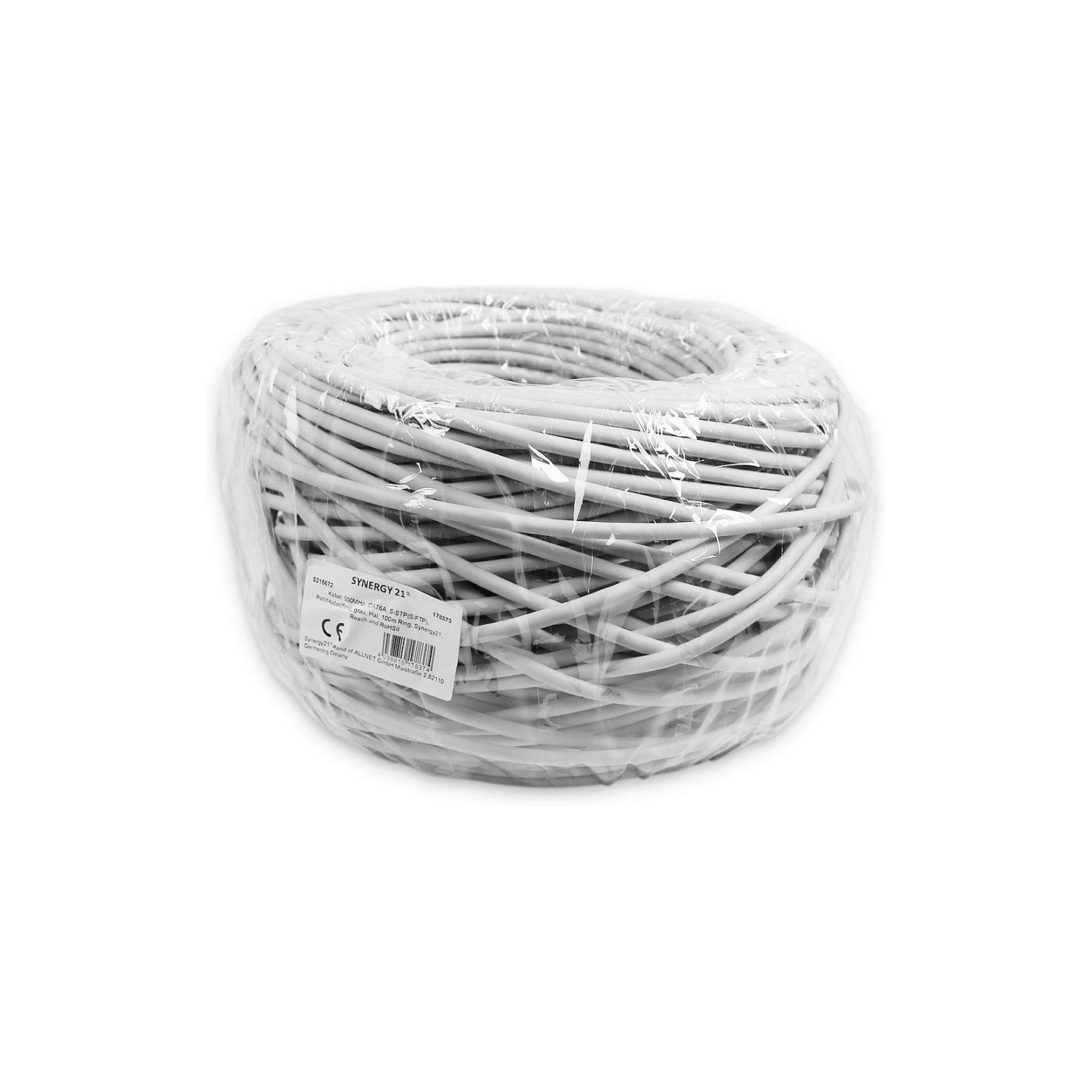 Synergy21 Kabel 500MHz. CAT6A. S-STP(S FTP). Patchkabel(flex). grau. Hal. 100m Ring — Buy in Cyprus with Fast Delivery