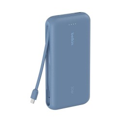 Belkin Powerbank mit integriertem USB-C Kabel. Blau. USB-C. 20.000 mAh. BPB024HQBL — Buy in Cyprus with Fast Delivery