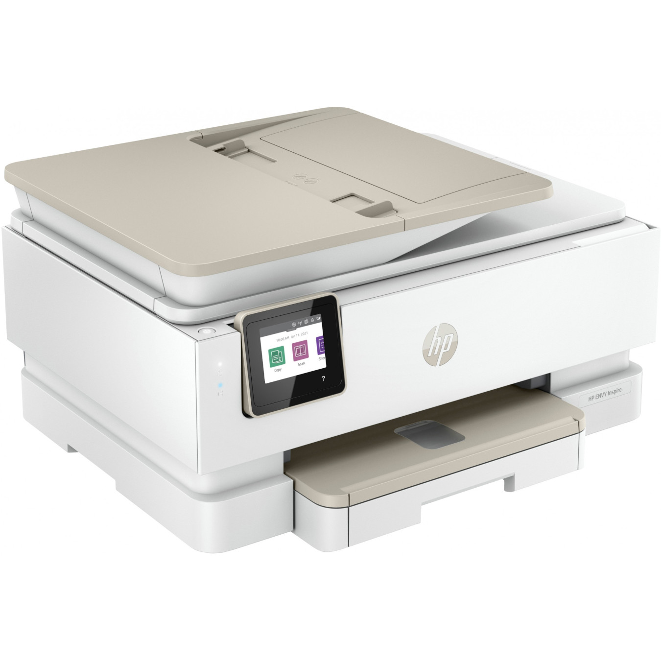 HP ENVY Inspire 7920e - All-in-One Color Inkjet Printer - Wi-Fi, ADF, Duplex, Portobello Beige, 256MB, 800MHz