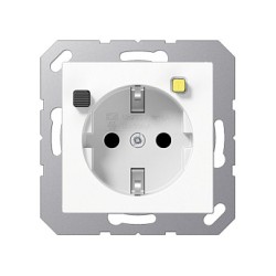 Jung A5520.30WW FI-SCHUKO Steckdose (RCD) 16A 250V m.Berührungsschutz alpinweiß — Buy in Cyprus with Fast Delivery