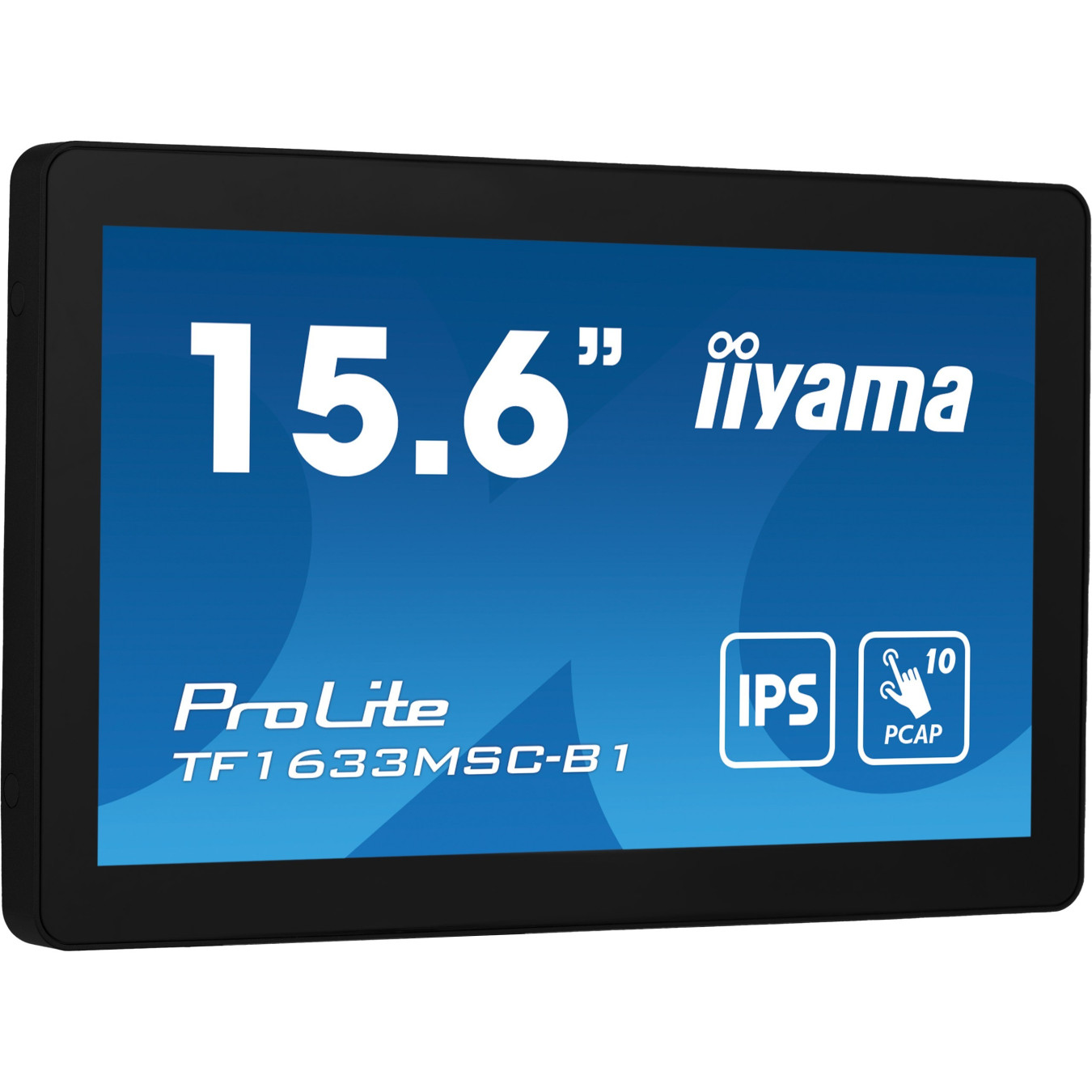 iiyama ProLite TF1633MSC-B1 - 15.6" IPS PCAP Touch Monitor, Full HD, HDMI+DP, Black — Buy in Cyprus with Fast Delivery