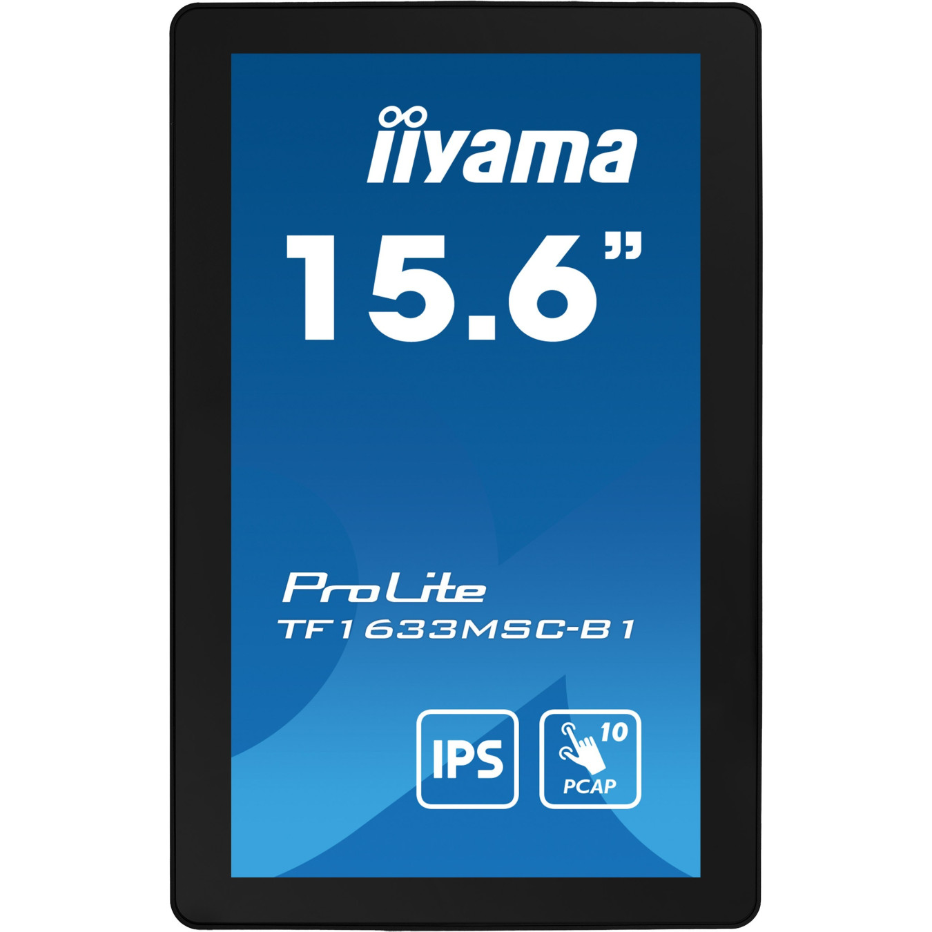 iiyama ProLite TF1633MSC-B1 - 15.6" IPS PCAP Touch Monitor, Full HD, HDMI+DP, Black — Buy in Cyprus with Fast Delivery