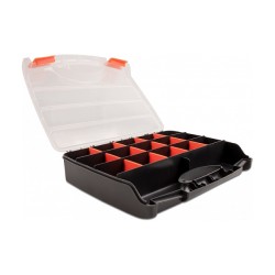 Sortimentsbox mit 17 Fächern 320 x 255 x 60 mm orange schwarz — Buy in Cyprus with Fast Delivery