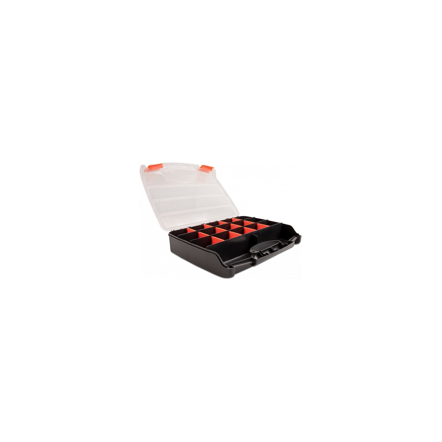 Sortimentsbox mit 17 Fächern 320 x 255 x 60 mm orange schwarz — Buy in Cyprus with Fast Delivery