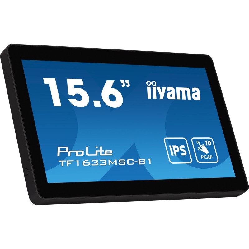 Buy iiyama ProLite TF1633MSC-B1 - 15.6" IPS PCAP Touch Monitor, Full HD, HDMI+DP... in Cyprus, Nicosia, Limassol, Larnaka, Pafos