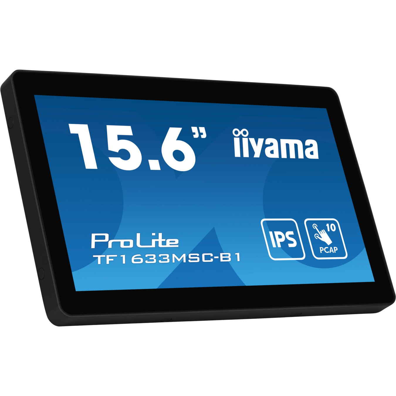 iiyama ProLite TF1633MSC-B1 - 15.6" IPS PCAP Touch Monitor, Full HD, HDMI+DP, Black — Buy in Cyprus with Fast Delivery
