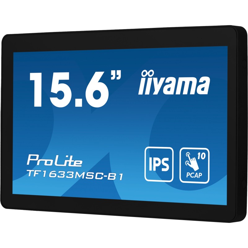 Buy iiyama ProLite TF1633MSC-B1 - 15.6" IPS PCAP Touch Monitor, Full HD, HDMI+DP... in Cyprus, Nicosia, Limassol, Larnaka, Pafos