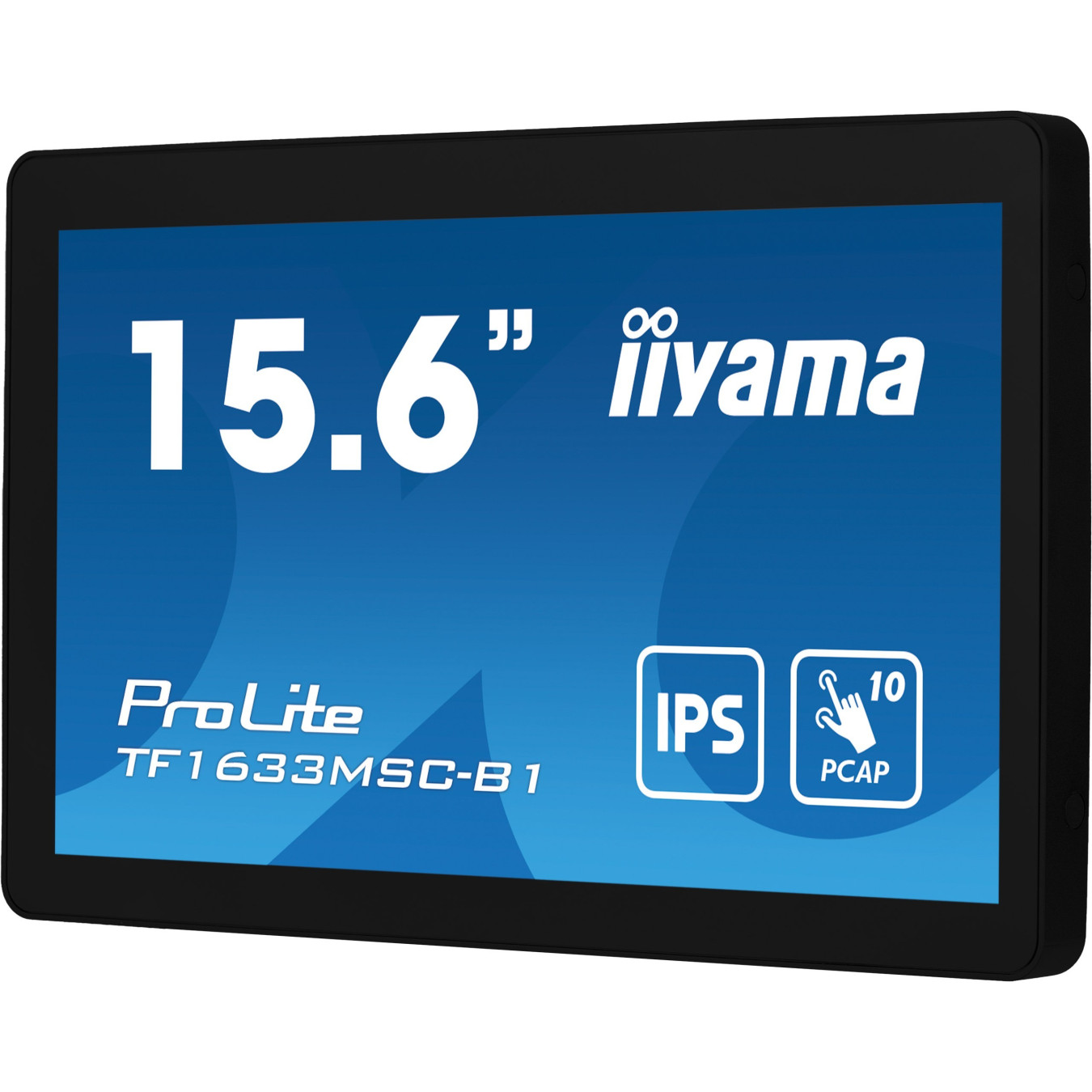 iiyama ProLite TF1633MSC-B1 - 15.6" IPS PCAP Touch Monitor, Full HD, HDMI+DP, Black — Buy in Cyprus with Fast Delivery
