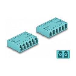 LWL Kupplung HD LC Hexaplex Buchse zu LC Hexaplex Buchse aqua — Buy in Cyprus with Fast Delivery