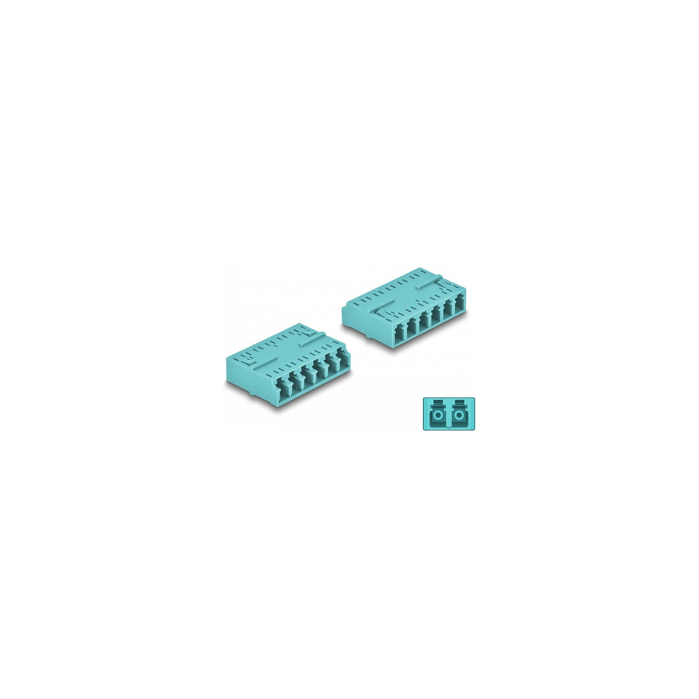 LWL Kupplung HD LC Hexaplex Buchse zu LC Hexaplex Buchse aqua — Buy in Cyprus with Fast Delivery
