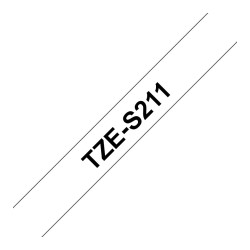 BROTHER P-Touch TZE-S211 schwarz auf weiss 6mm extra gluey — Buy in Cyprus with Fast Delivery