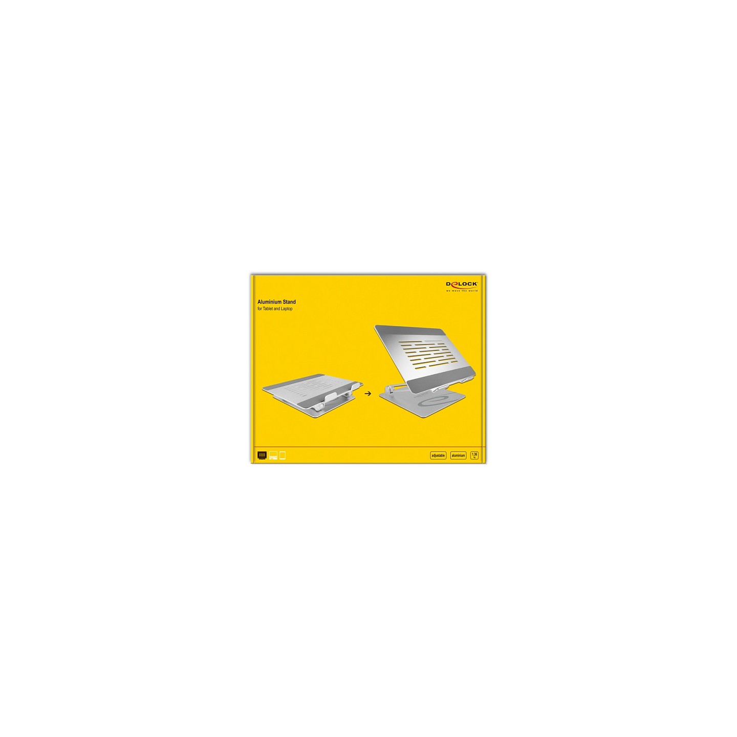 Tablet und Notebook Standhalterung verstellbar Aluminium — Buy in Cyprus with Fast Delivery