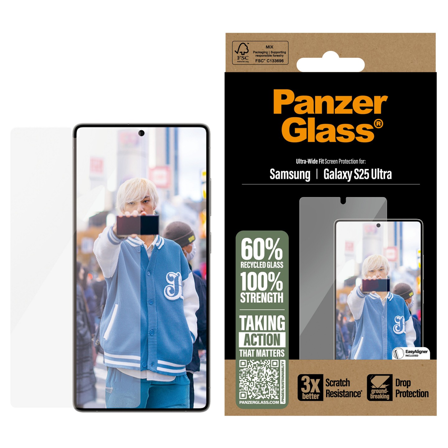 PanzerGlass Screen Protector Samsung Galaxy S25 Ultra — Buy in Cyprus with Fast Delivery