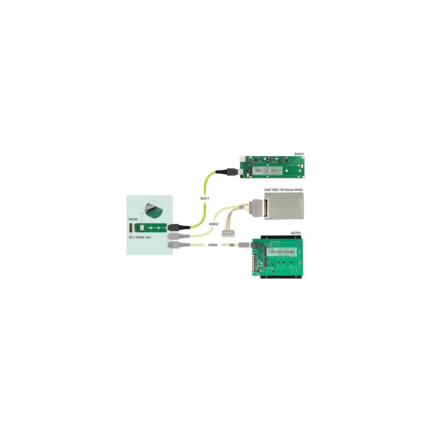 M.2 Key M zu 1 x OCuLink SFF-8612 Konverter — Buy in Cyprus with Fast Delivery