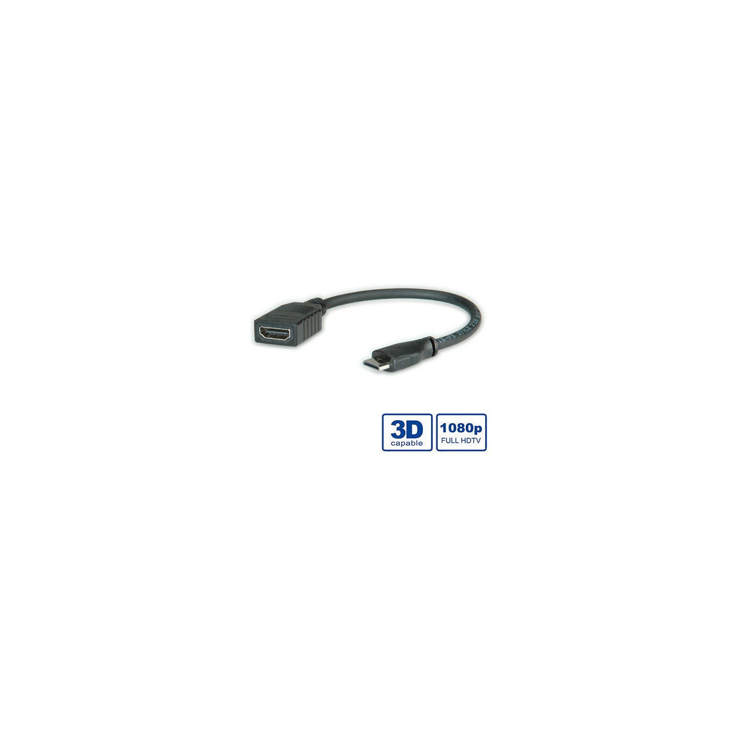 VALUE HDMI High Speed Kabel mit Ethernet HDMI BU - Mini HDMI ST 0.15m — Buy in Cyprus with Fast Delivery